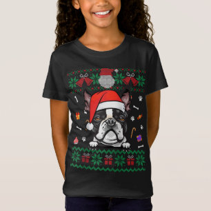 Cute Boston Terrier Dog Ugly Christmas Sweater San