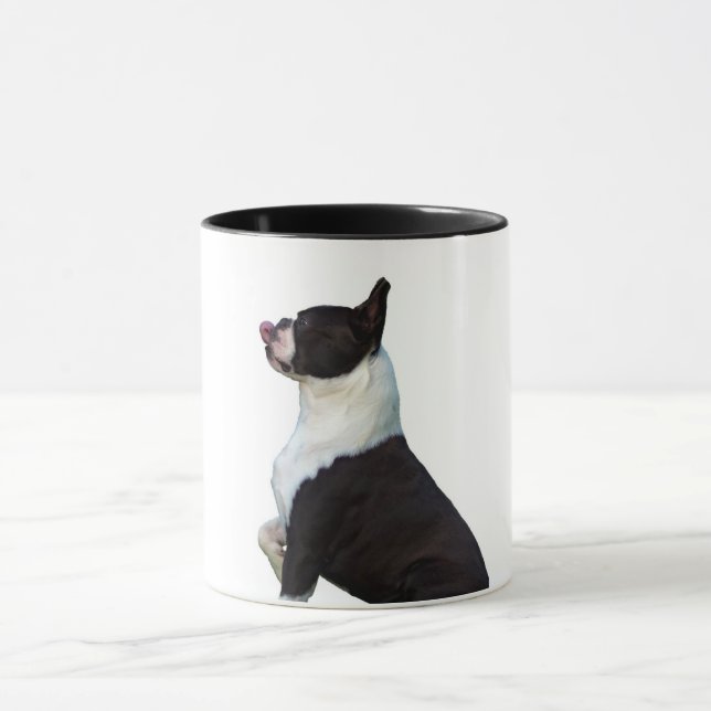 Cute Boston Terrier Mug (Center)