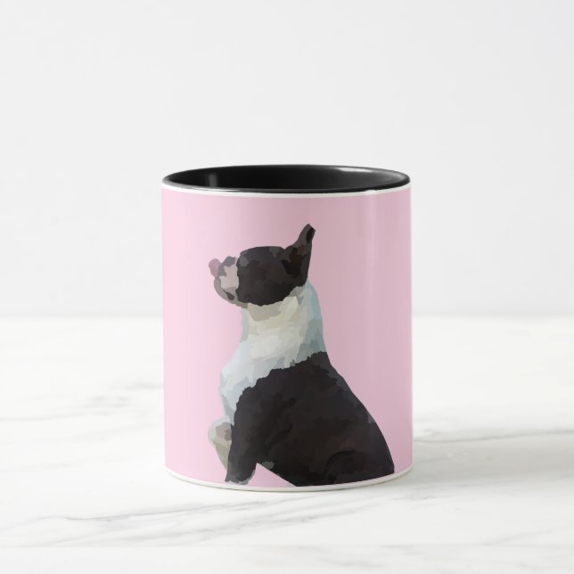 Cute Boston Terrier Mug (Center)