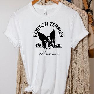 Cute Boston Terrier Mum Dog T-Shirt