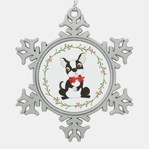 Cute Boston Terrier Ornament Christmas