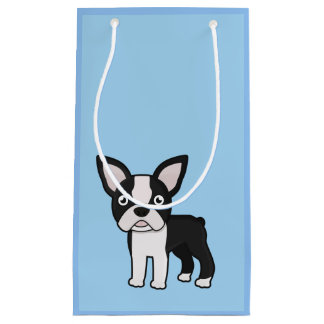 Cute Boston Terrier Small Gift Bag