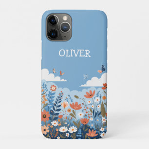 Cute Botanical Elegant Wildflowers Personalised Case-Mate iPhone Case