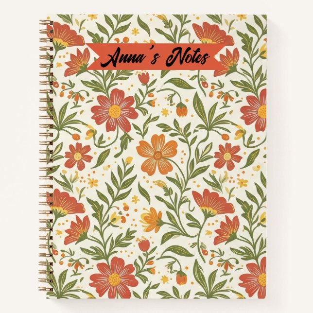 Cute Botanical Journal for Writing & Notes (Front)