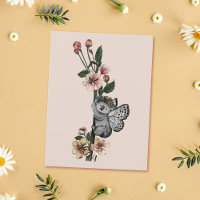 Cute Botanical Koala Beary Watercolor Illustration