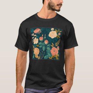 Cute Botanical Roses Illustration Gorgeous Flower  T-Shirt