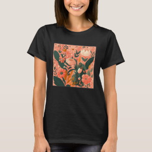 Cute Botanical Roses Illustration Gorgeous Flower  T-Shirt