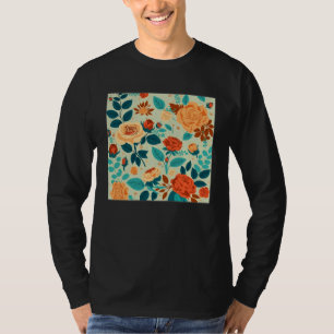 Cute Botanical Roses Illustration Gorgeous Flower  T-Shirt