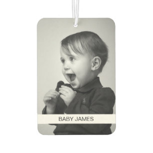 Cute Both Sides Baby Photo Custom Unique Car Air Freshener