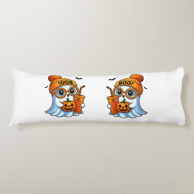 Cute-Bougee-Ghost-Halloween Body Cushion (Front)