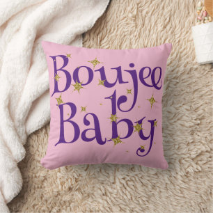Cute Boujee Baby Purple & Pink Cushion