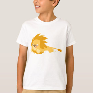 Cute Bouncy Cartoon Lion Children T-Shirt