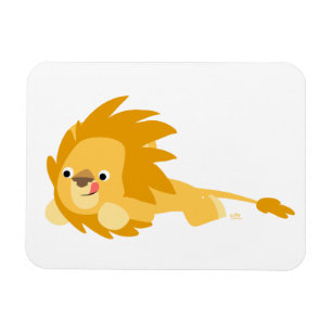Cute Bouncy Cartoon Lion Flexible Magnet