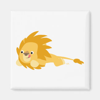 Cute Bouncy Cartoon Lion Magnet