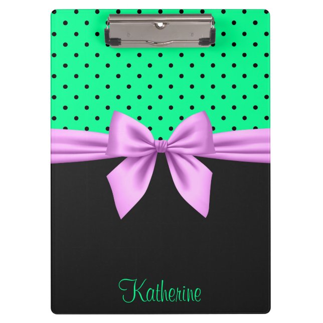 Cute Bow Clipboard (Front)
