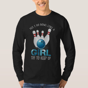 Cute Bowling For Women Girls Bowler Spare Me Ladie T-Shirt