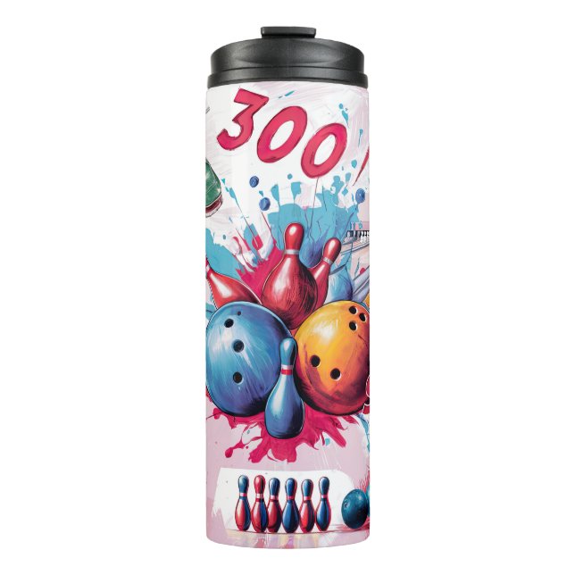 Cute Bowling Life Thermal Tumbler (Front)