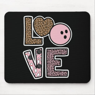 Cute Bowling Lover Bowling Player Bowling Fan Love Mouse Pad