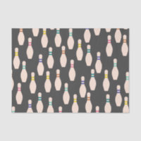Cute Bowling Pins Tissue Paper
