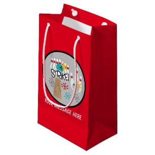 Cute bowling strike party small gift bag