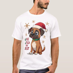 Cute Boxer dog Dog Christmas Nice Tried my Best  ( T-Shirt