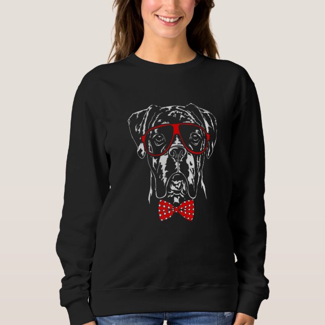 Cute Boxer Dog mom dog Sweatshirt (Front)