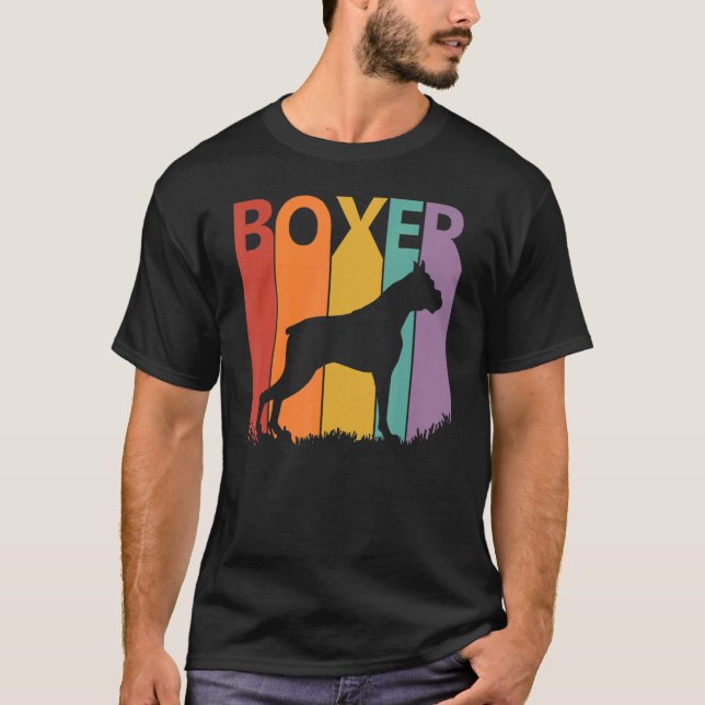 Cute Boxer Dog Owner T-Shirt (Front)