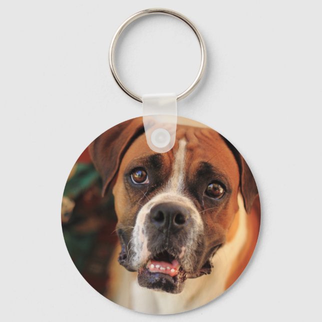 Cute Boxer Key Ring (Front)