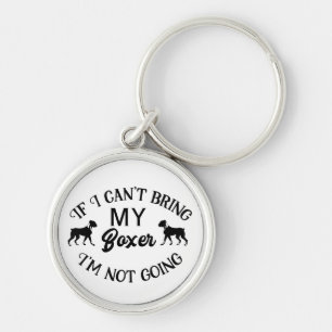 Cute Boxer Puppy Dog Mum Dad, Boxers Lover Canine Key Ring