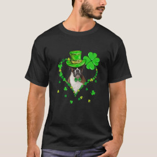 Cute Boxer Saint Patrick's Day Dogs Dad Mum T-Shirt