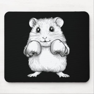Cute Boxing Hamster Mouse Pad