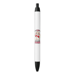 Cute boxing rabbit ready to fight black ink pen