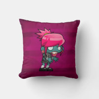 Cute Boy and Girl Zombie Illustration