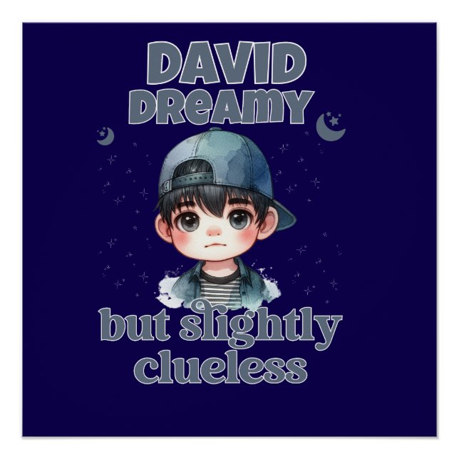 Cute Boy Dreamy But Slightly Clueless Poster (Front)