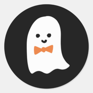 Cute Boy Ghost Classic Round Sticker
