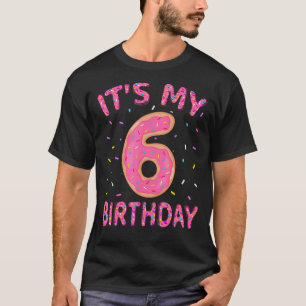 Cute Boy Girl Kid 6 Years Old It's My 6th Birthday T-Shirt