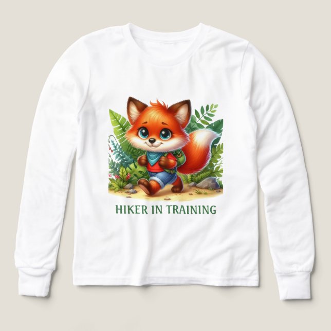 Cute boy hiker training customisable (Design Front)