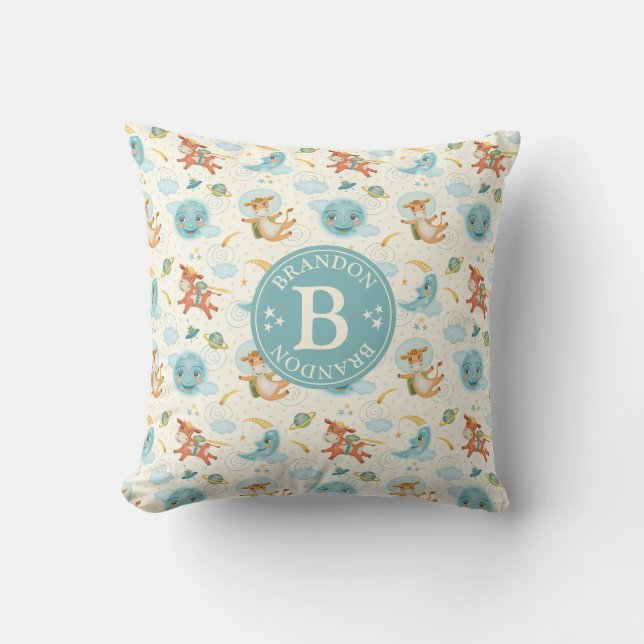 Cute Boy Nursery Cushion (Front)