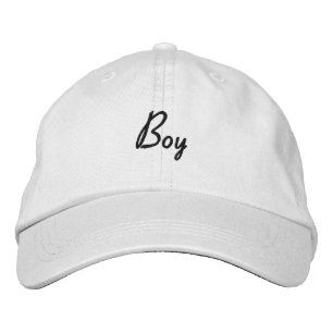 Cute Boy Young Beautiful Handsome White Colour-Hat Embroidered Hat
