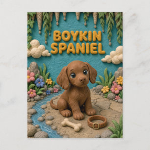 Cute Boykin Spaniel Puppy, Baby Dog Postcard