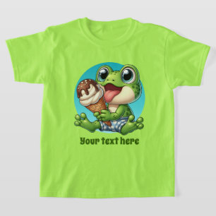Cute boys beach frog customisable T-Shirt