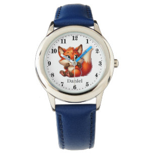 Cute boys fox lovers add name watch