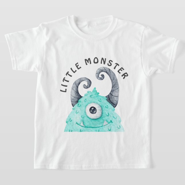 Cute Boys Little Monster  T-Shirt (Laydown)