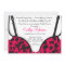Cute Bra Lingerie Bridal Shower Invitation