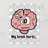 Cute Brain Injury Psychology Neurology Cartoon