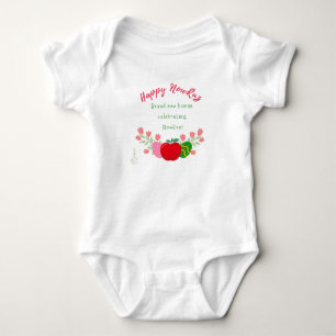 Cute Brand new human celebrating Persian Nowruz Baby Bodysuit