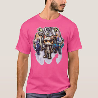 Cute brave fighting cats T-Shirt
