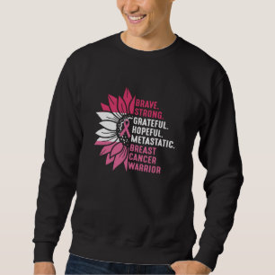 Cute Brave Strong Hopeful Breast Cancer Awareness Sweatshirt