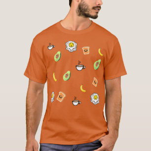 Cute breakfast pattern avocado 1 T-Shirt