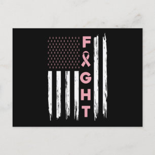 Cute Breast Cancer Awareness Friends Unity Fight Postcard